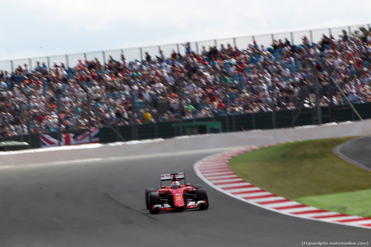 GP GRAN BRETAGNA, 04.07.2015 - Qualifiche, Sebastian Vettel (GER) Ferrari SF15-T