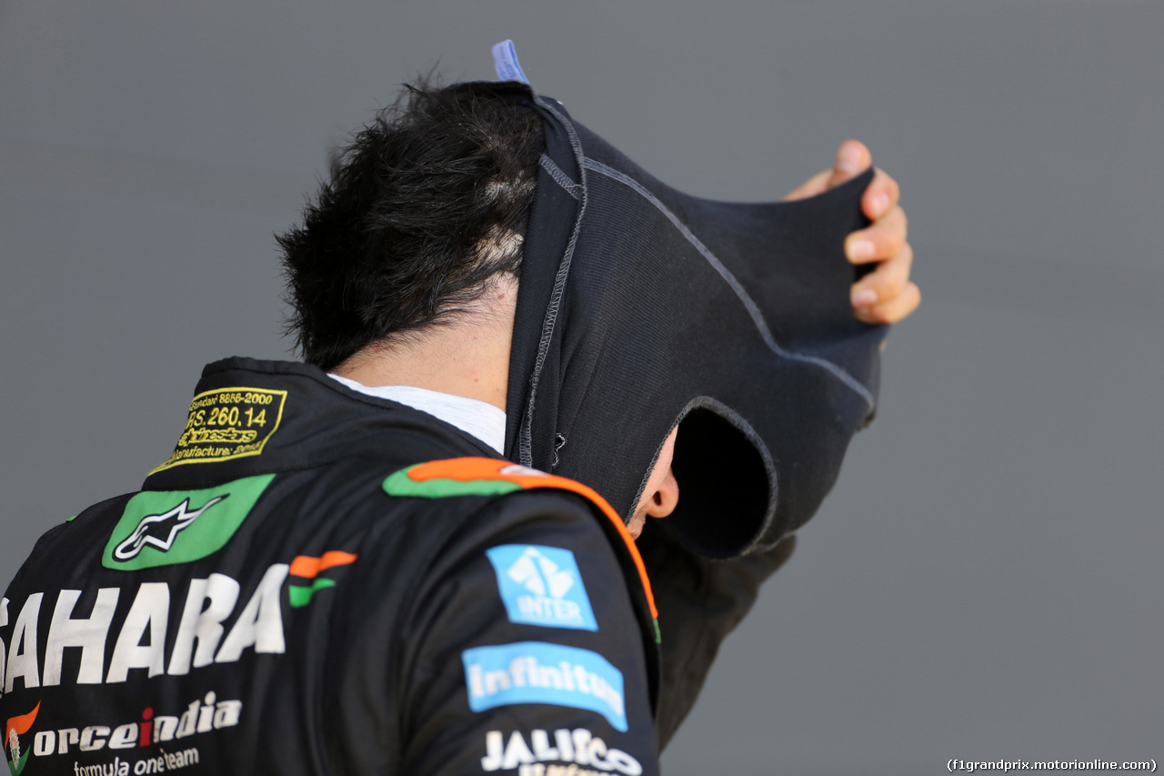 GP GRAN BRETAGNA, 04.07.2015 - Qualifiche, Sergio Perez (MEX) Sahara Force India F1 VJM08