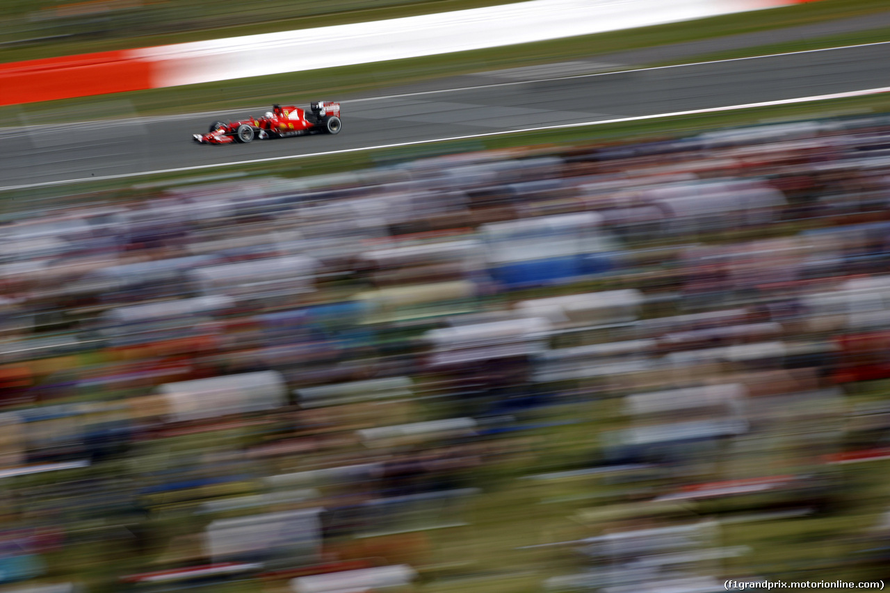 GP GRAN BRETAGNA, 04.07.2015 - Qualifiche, Sebastian Vettel (GER) Ferrari SF15-T