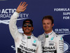 GP GRAN BRETAGNA, 04.07.2015 - Qualifiche, Lewis Hamilton (GBR) Mercedes AMG F1 W06 pole position e secondo Nico Rosberg (GER) Mercedes AMG F1 W06