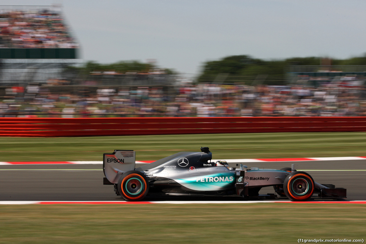 GP GRAN BRETAGNA, 03.07.2015 - Prove Libere 1, Lewis Hamilton (GBR) Mercedes AMG F1 W06