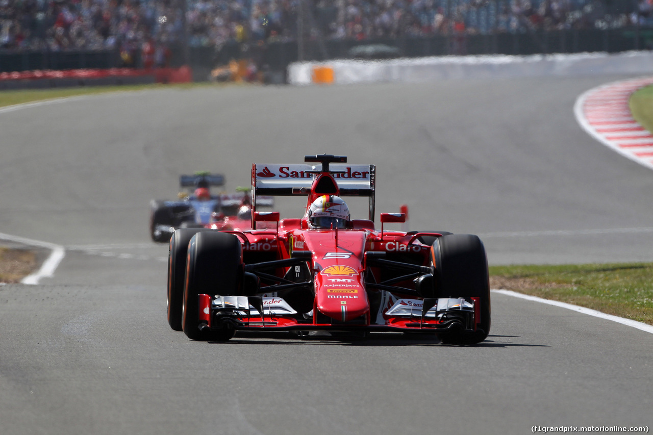 GP GRAN BRETAGNA, 03.07.2015 - Prove Libere 1, Sebastian Vettel (GER) Ferrari SF15-T
