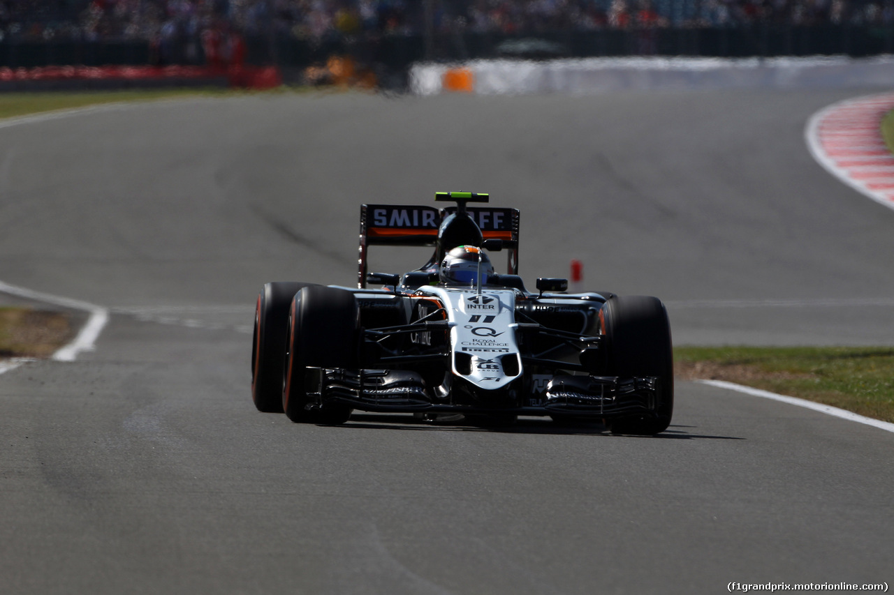 GP GRAN BRETAGNA, 03.07.2015 - Prove Libere 1, Sergio Perez (MEX) Sahara Force India F1 VJM08
