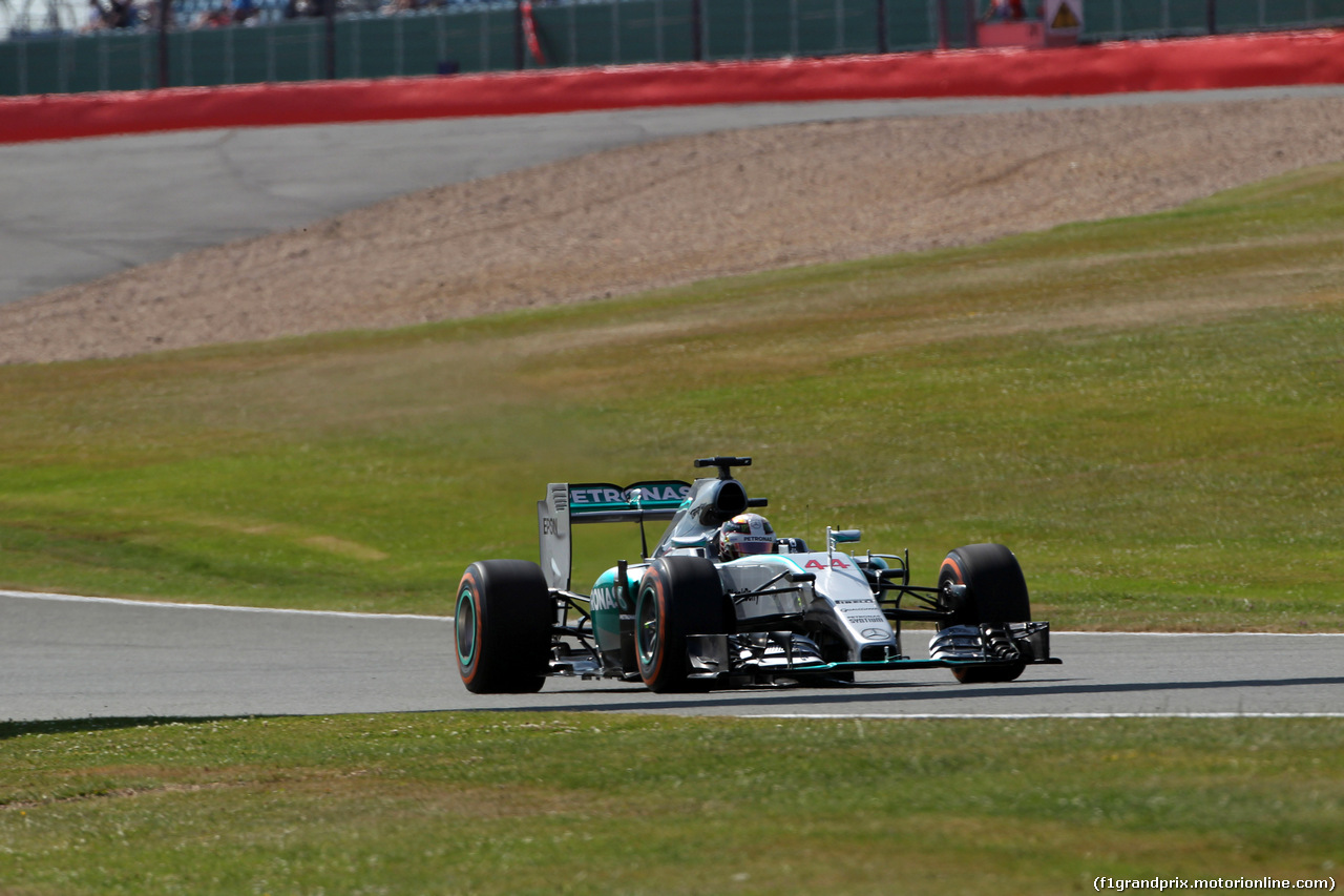 GP GRAN BRETAGNA, 03.07.2015 - Prove Libere 1, Lewis Hamilton (GBR) Mercedes AMG F1 W06