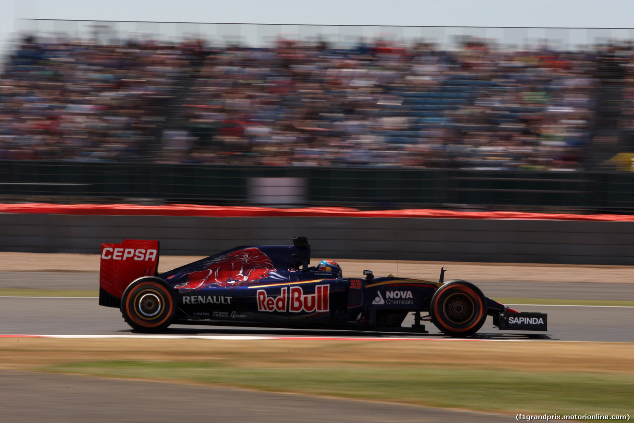 GP GRAN BRETAGNA, 03.07.2015 - Prove Libere 1, Max Verstappen (NED) Scuderia Toro Rosso STR10