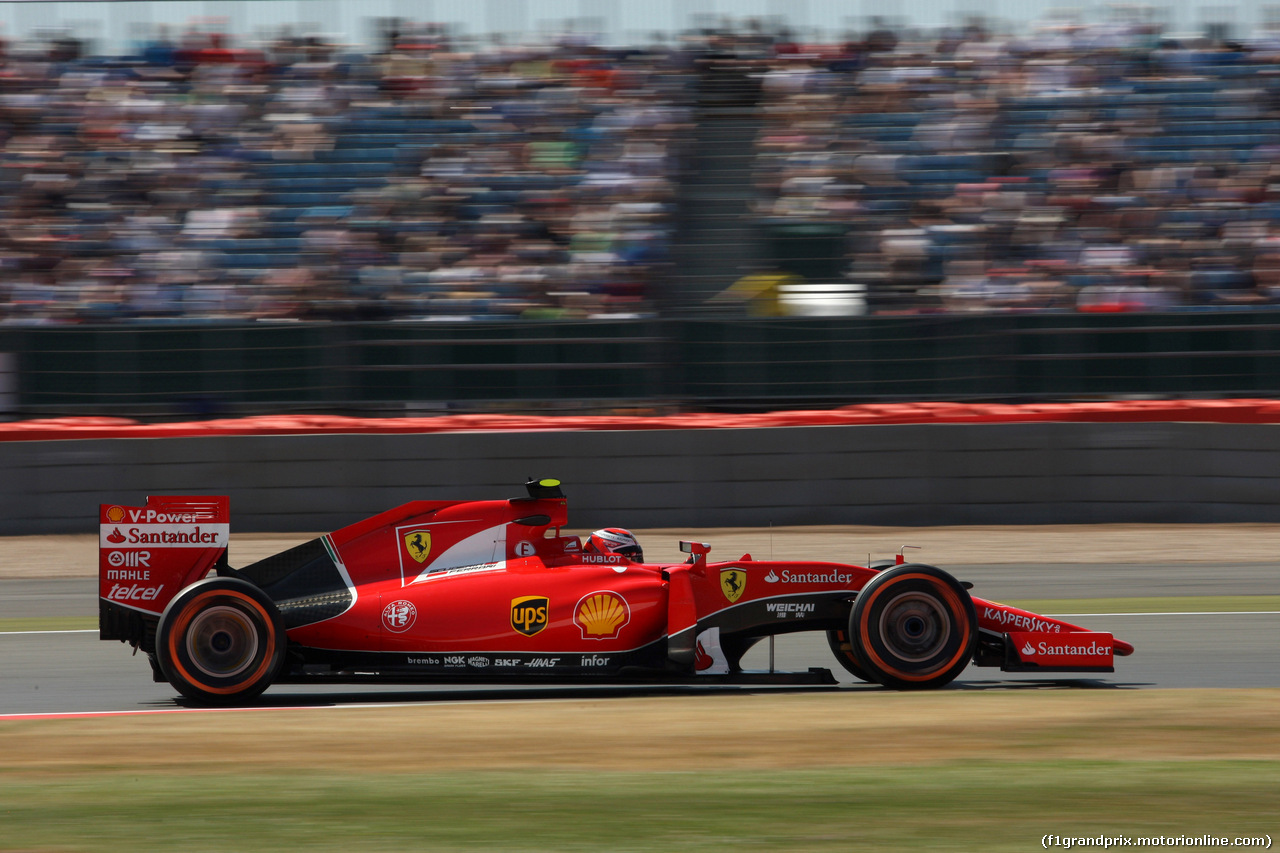 GP GRAN BRETAGNA, 03.07.2015 - Prove Libere 1, Kimi Raikkonen (FIN) Ferrari SF15-T