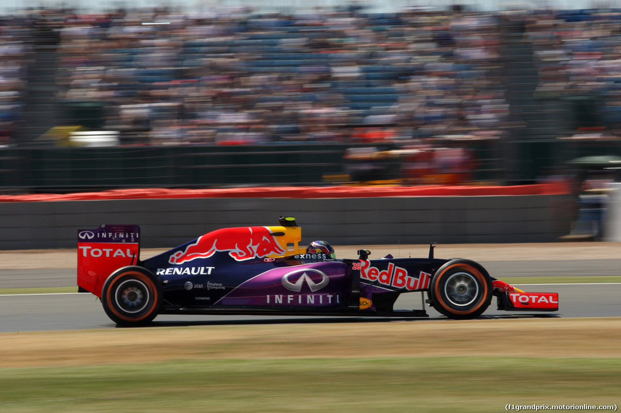 GP GRAN BRETAGNA, 03.07.2015 - Prove Libere 1, Daniel Ricciardo (AUS) Red Bull Racing RB11