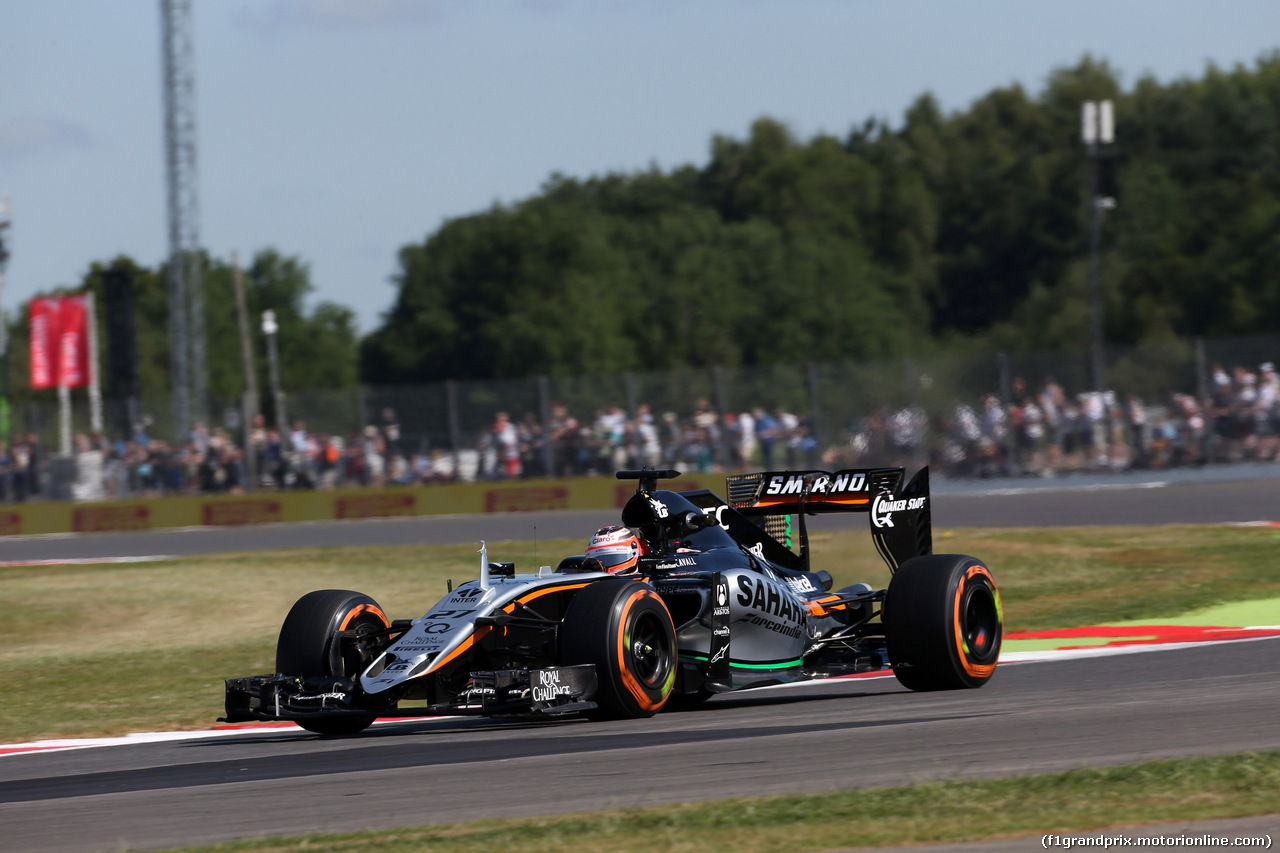 GP GRAN BRETAGNA, 03.07.2015 - Prove Libere 1, Nico Hulkenberg (GER) Sahara Force India F1 VJM08