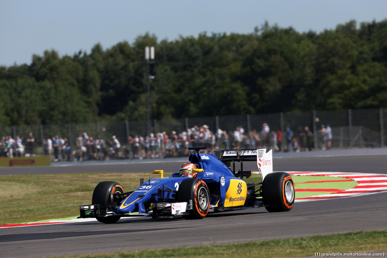 GP GRAN BRETAGNA, 03.07.2015 - Prove Libere 1, Raffaele Marciello (ITA) Sauber F1 Team