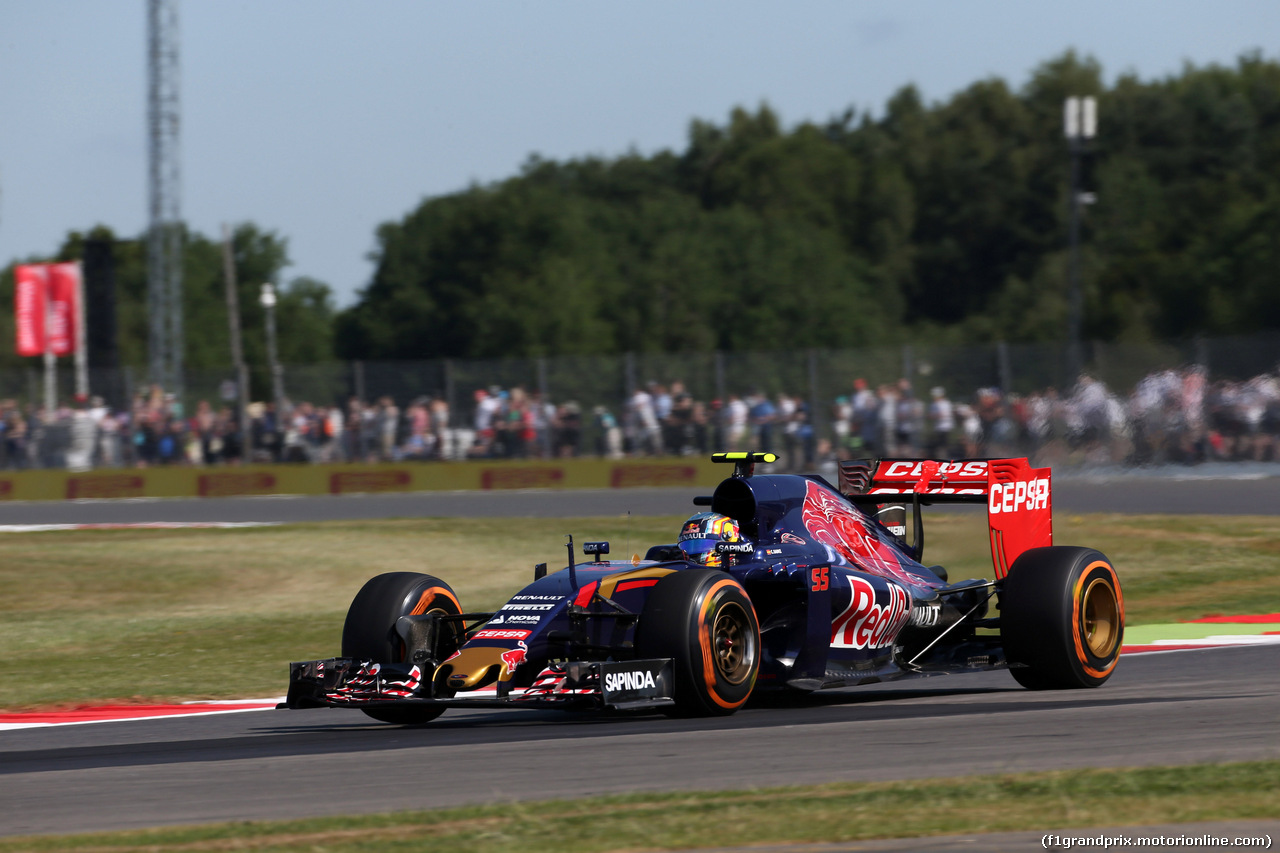 GP GRAN BRETAGNA, 03.07.2015 - Prove Libere 1, Carlos Sainz Jr (ESP) Scuderia Toro Rosso STR10