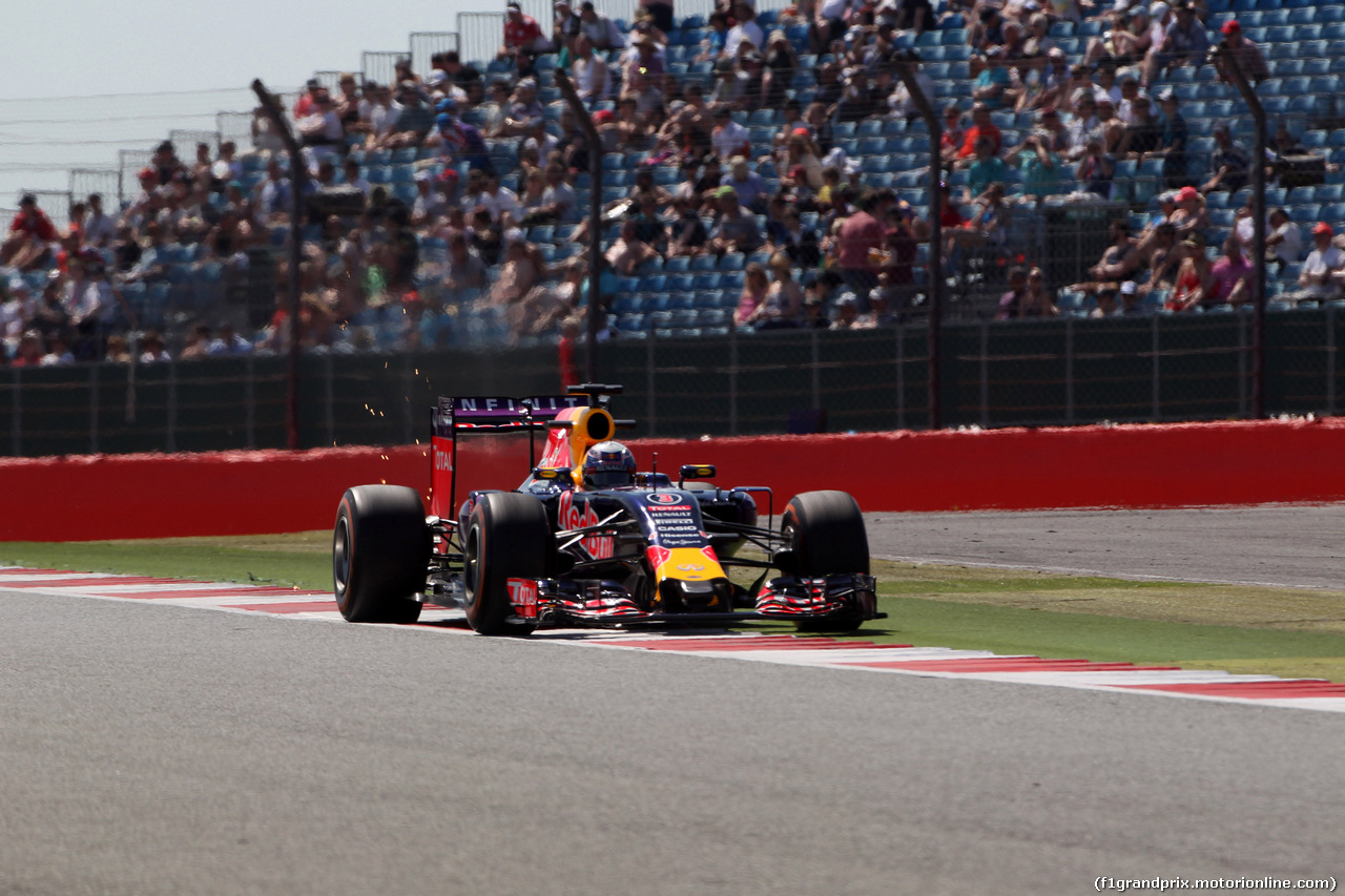 GP GRAN BRETAGNA, 03.07.2015 - Prove Libere 1, Daniel Ricciardo (AUS) Red Bull Racing RB11