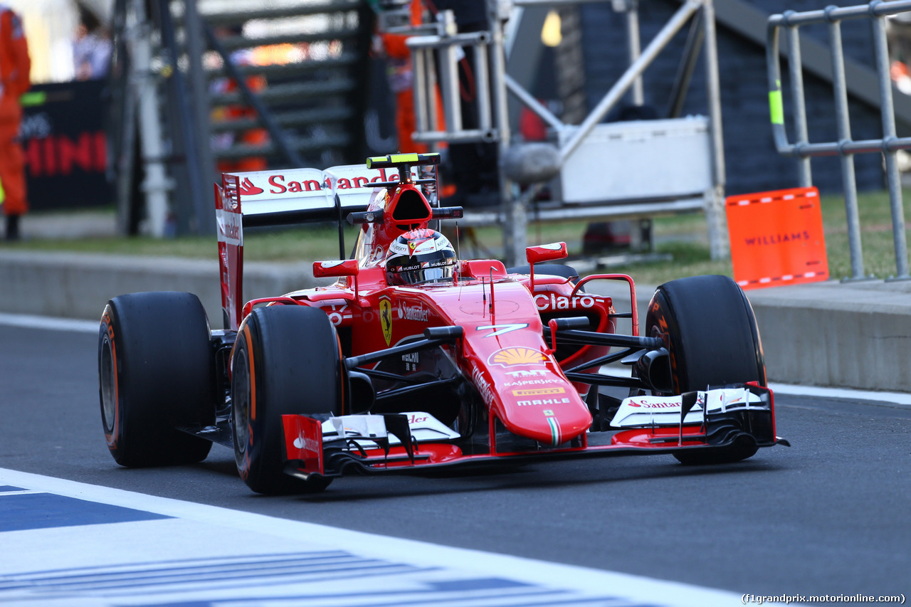 GP GRAN BRETAGNA, 03.07.2015 - Prove Libere 1, Kimi Raikkonen (FIN) Ferrari SF15-T