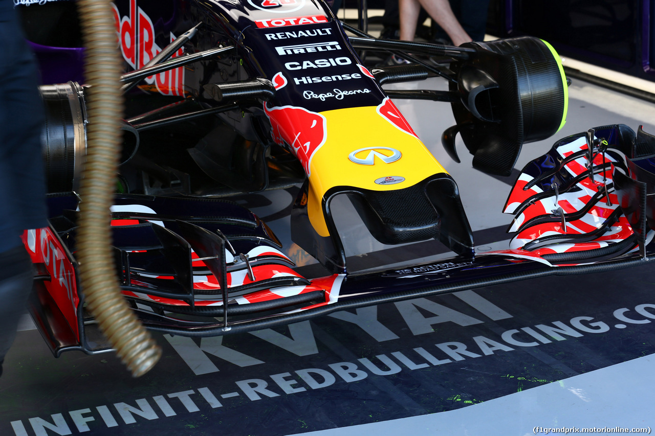 GP GRAN BRETAGNA, 03.07.2015 - Prove Libere 1, Red Bull Racing RB11, detail