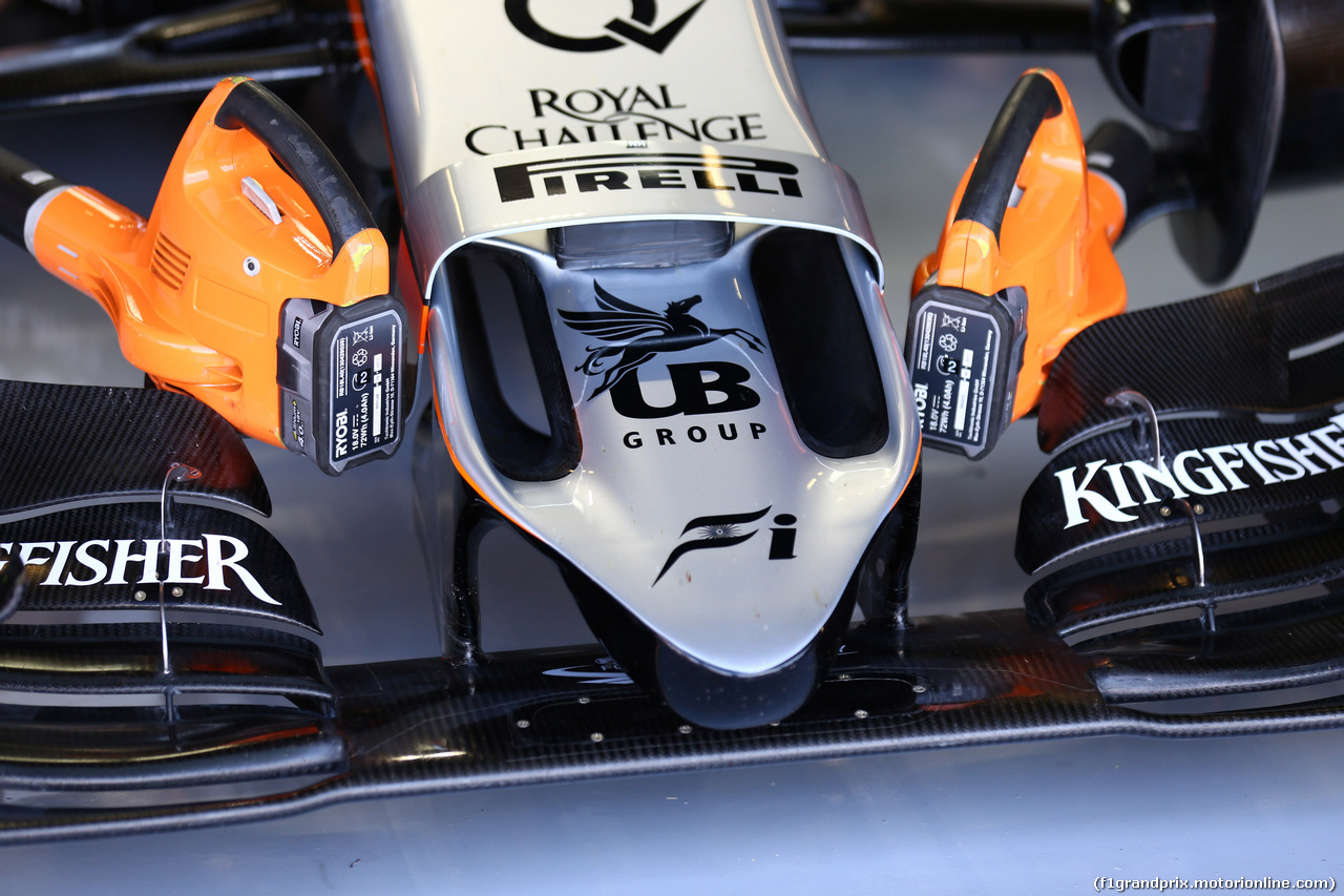 GP GRAN BRETAGNA, 03.07.2015 - Prove Libere 1, Sahara Force India F1 VJM08, detail