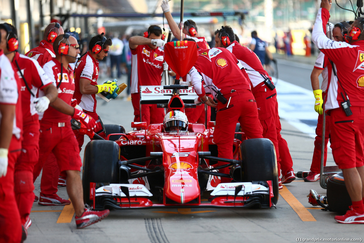 GP GRAN BRETAGNA, 03.07.2015 - Prove Libere 1, Sebastian Vettel (GER) Ferrari SF15-T