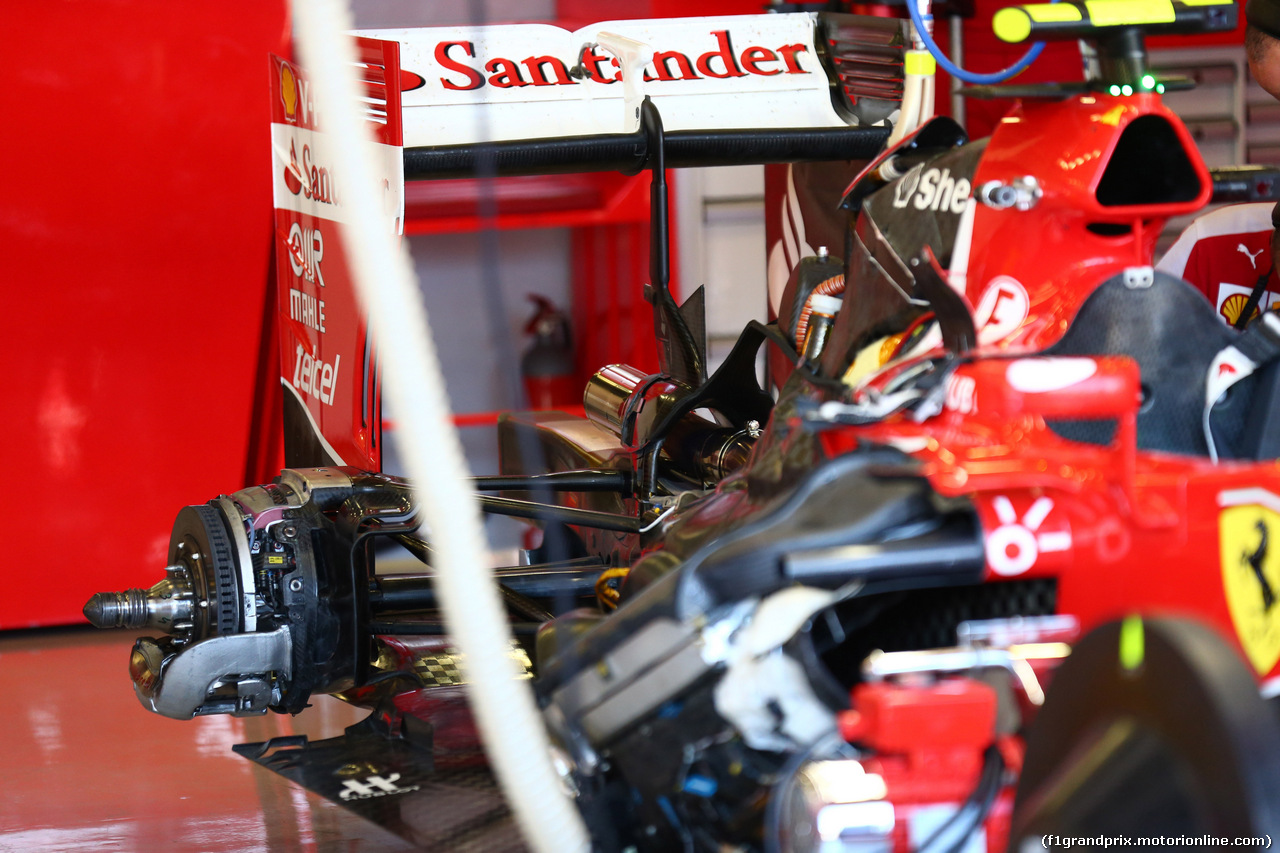 GP GRAN BRETAGNA, 03.07.2015 - Prove Libere 1, Ferrari SF15-T, detail