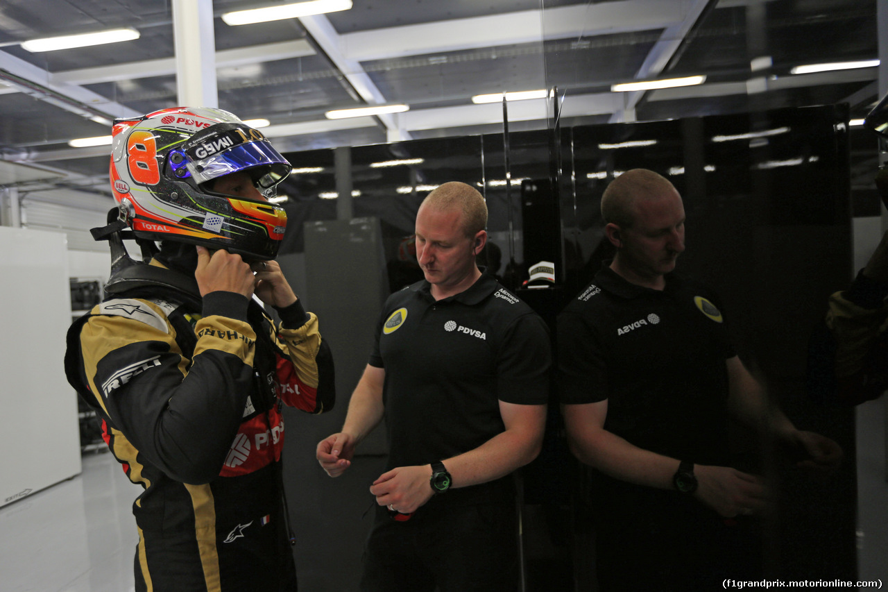 GP GRAN BRETAGNA, 03.07.2015 - Prove Libere 2, Romain Grosjean (FRA) Lotus F1 Team E23