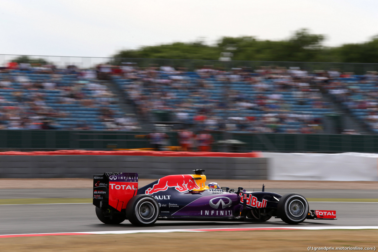 GP GRAN BRETAGNA, 03.07.2015 - Prove Libere 2, Daniel Ricciardo (AUS) Red Bull Racing RB11