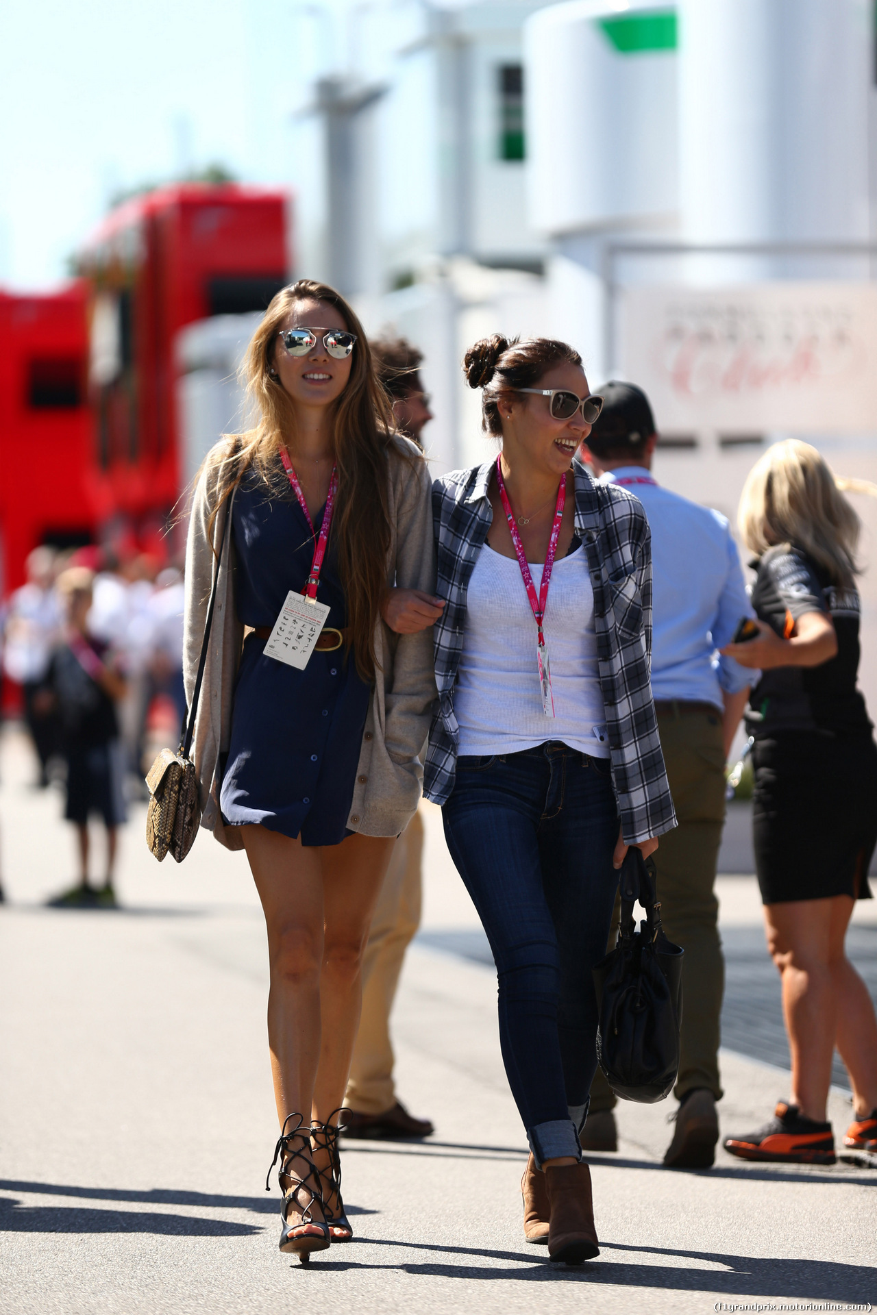 GP ITALIA, 06.09.2015 - (L) Jessica Michibata (GBR), wife of Jenson Button (GBR)