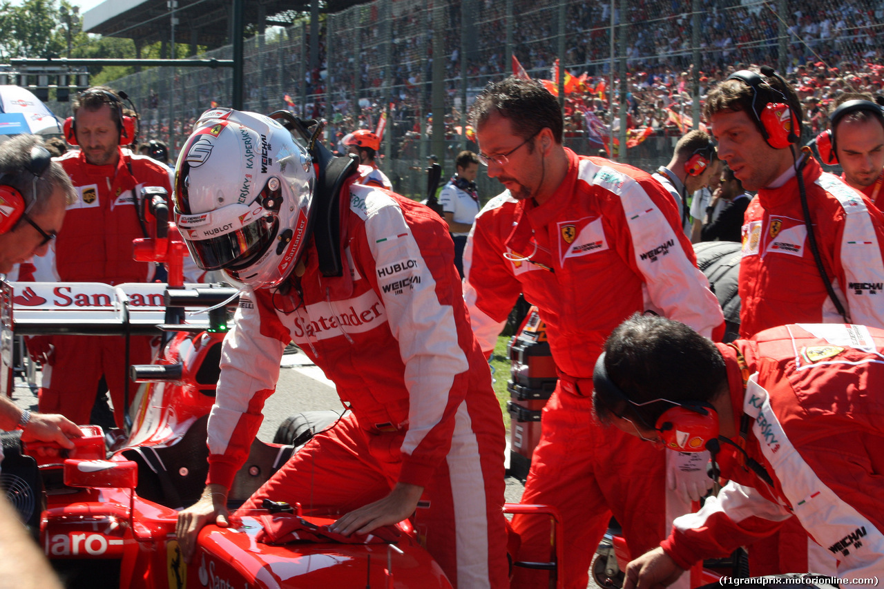GP ITALIA, 06.09.2015 - Gara, Sebastian Vettel (GER) Ferrari SF15-T