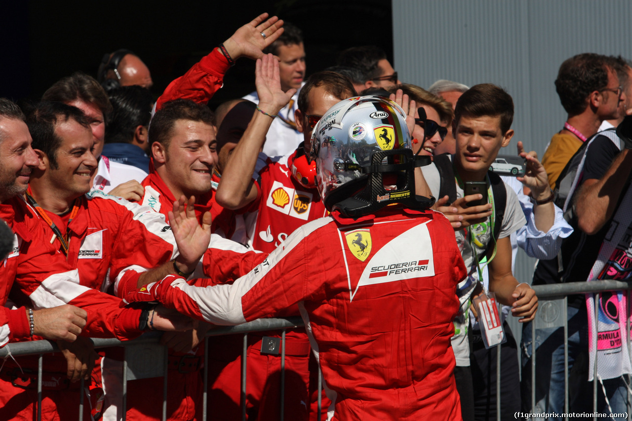 GP ITALIA, 06.09.2015 - Gara, secondo Sebastian Vettel (GER) Ferrari SF15-T