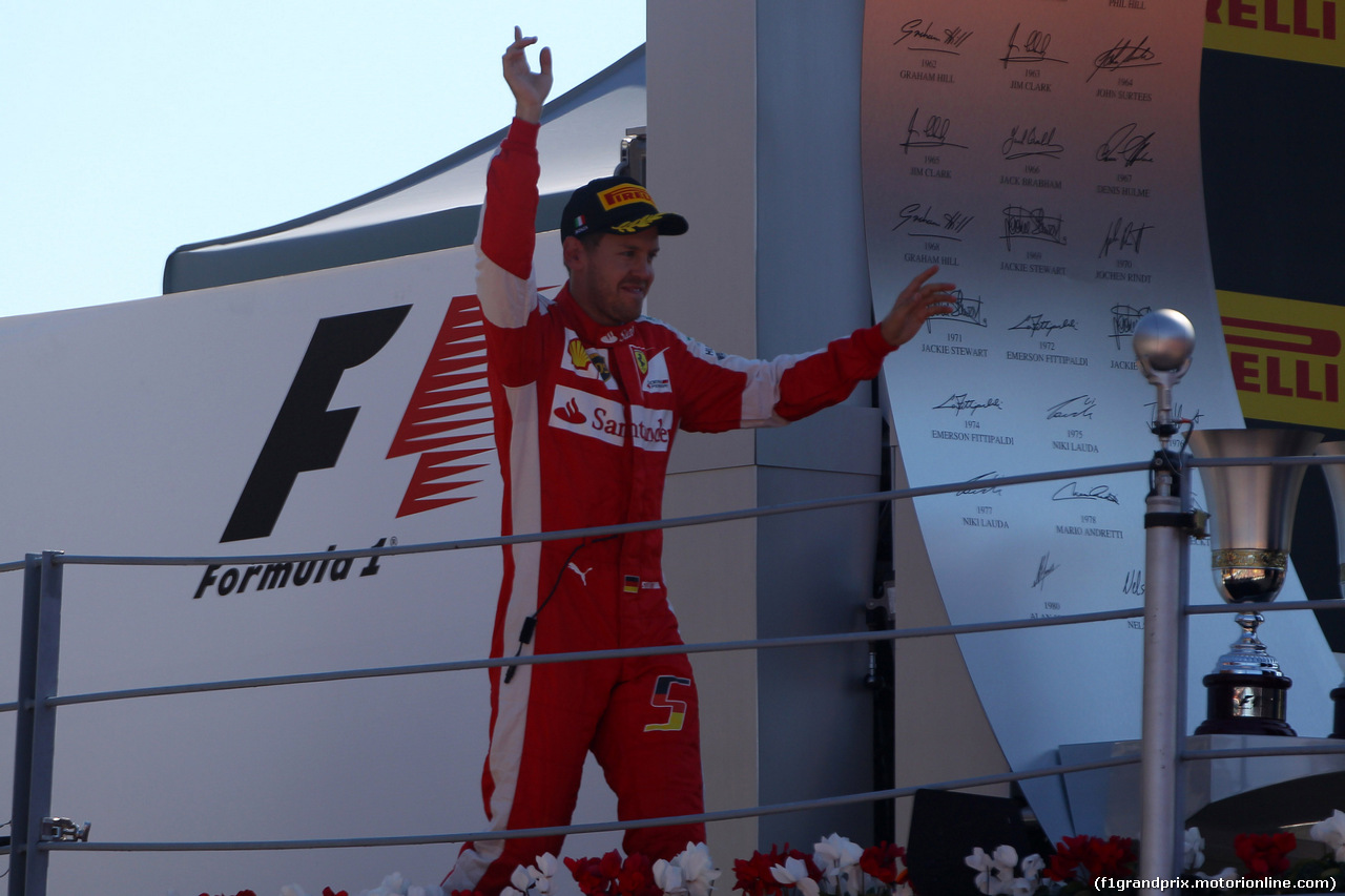 GP ITALIA, 06.09.2015 - Gara, Sebastian Vettel (GER) Ferrari SF15-T