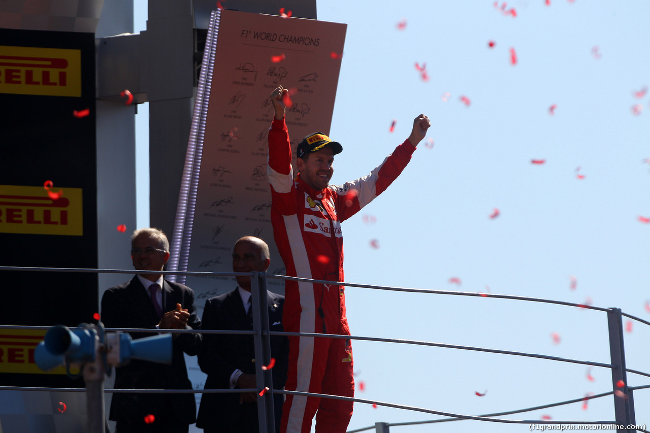 GP ITALIA, 06.09.2015 - Gara, Sebastian Vettel (GER) Ferrari SF15-T