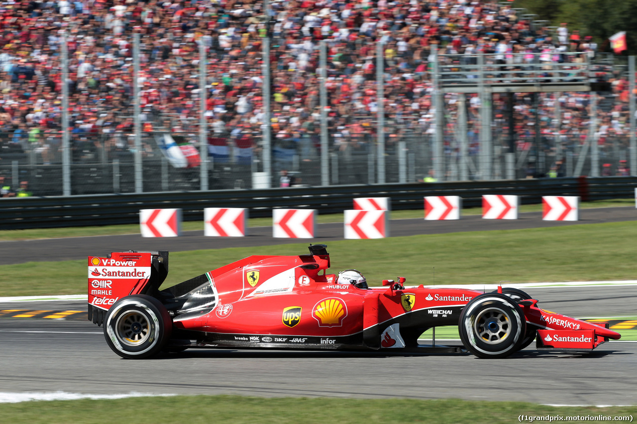 GP ITALIA, 06.09.2015 - Gara, Sebastian Vettel (GER) Ferrari SF15-T