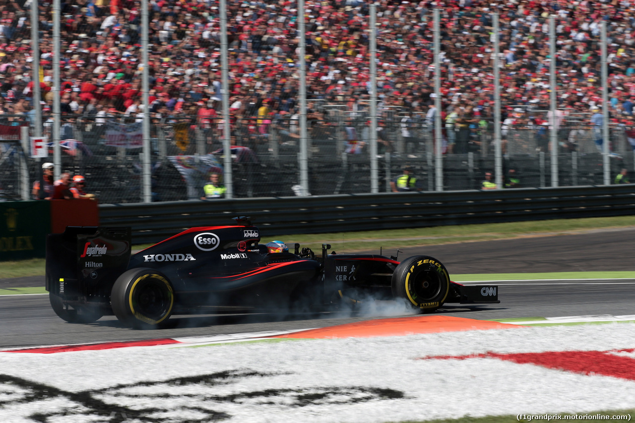 GP ITALIA, 06.09.2015 - Gara, Fernando Alonso (ESP) McLaren Honda MP4-30