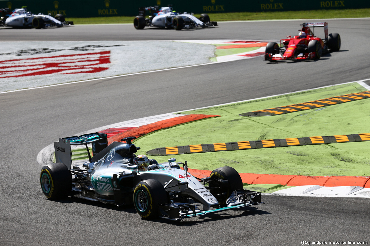 GP ITALIA, 06.09.2015 - Gara, Lewis Hamilton (GBR) Mercedes AMG F1 W06