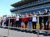 GP ITALIA, 06.09.2015 - The drivers on the parade observe a minute's silence for Justin Wilson