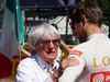 GP ITALIA, 06.09.2015 - Gara, Bernie Ecclestone (GBR), President e CEO of FOM e Romain Grosjean (FRA) Lotus F1 Team E23
