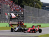 GP ITALIA, 06.09.2015 - Gara, Sergio Perez (MEX) Sahara Force India F1 VJM08 e Kimi Raikkonen (FIN) Ferrari SF15-T