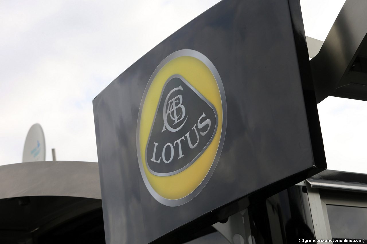 GP ITALIA, 03.09.2015 - Lotus logo