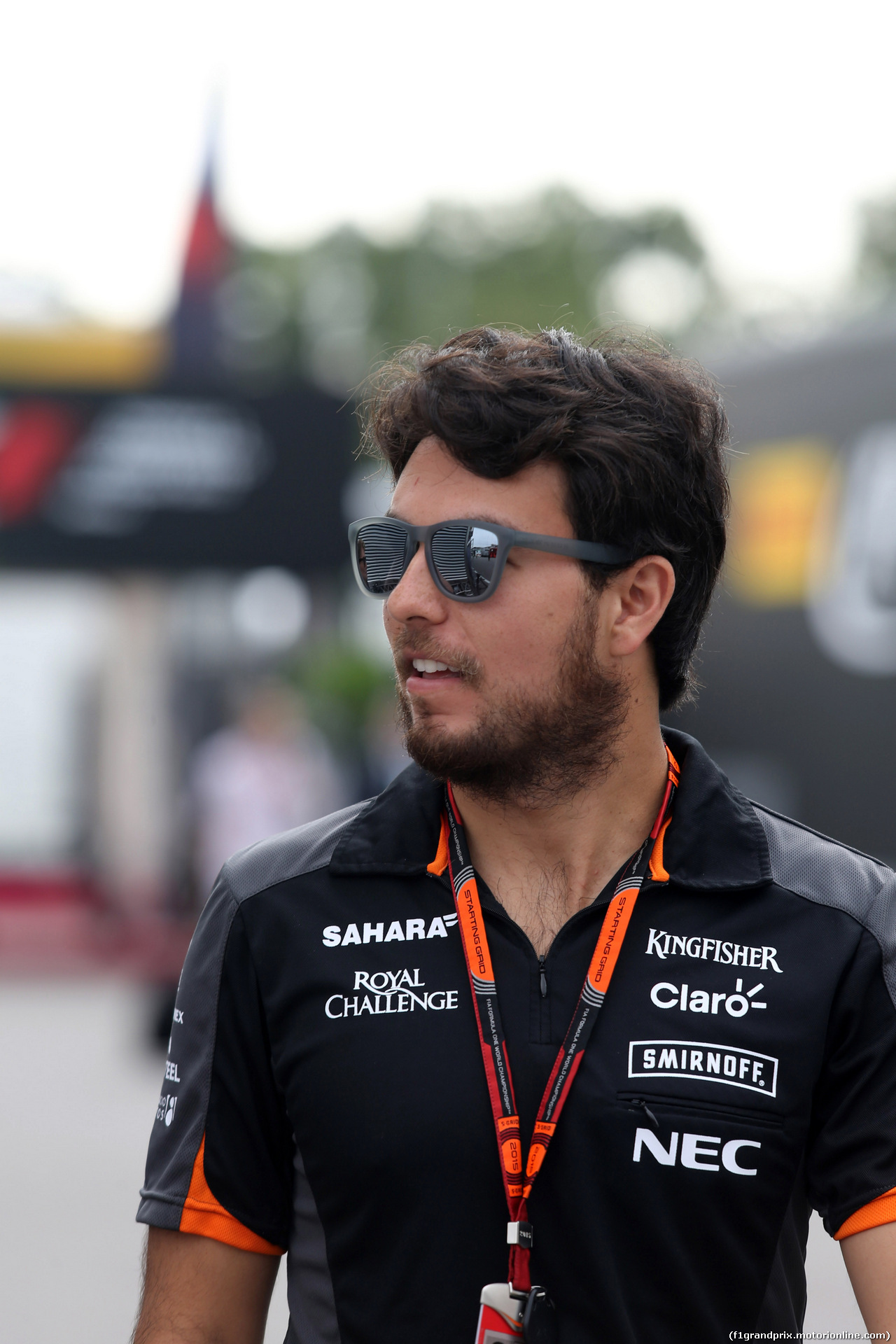 GP ITALIA, 03.09.2015 - Sergio Perez (MEX) Sahara Force India F1 VJM08