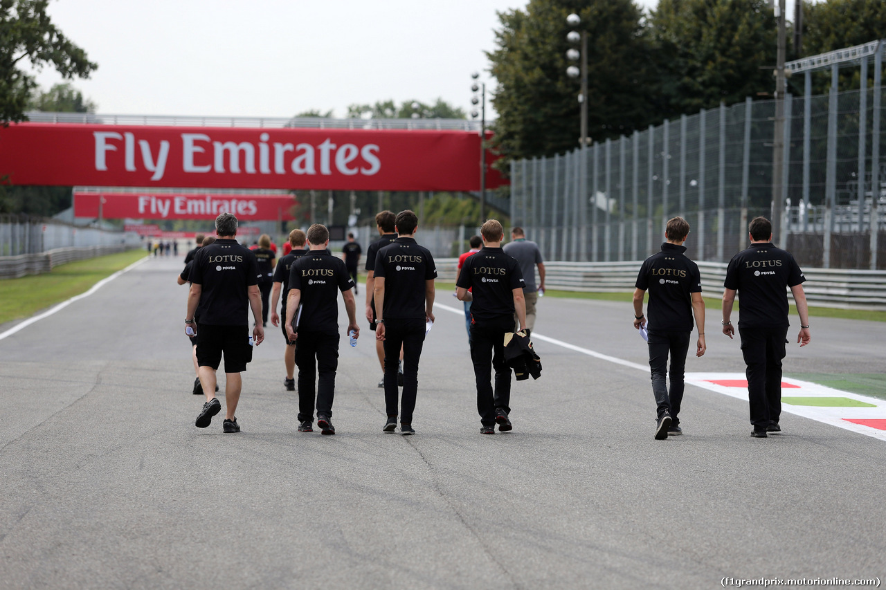 GP ITALIA, 03.09.2015 - Romain Grosjean (FRA) Lotus F1 Team E23