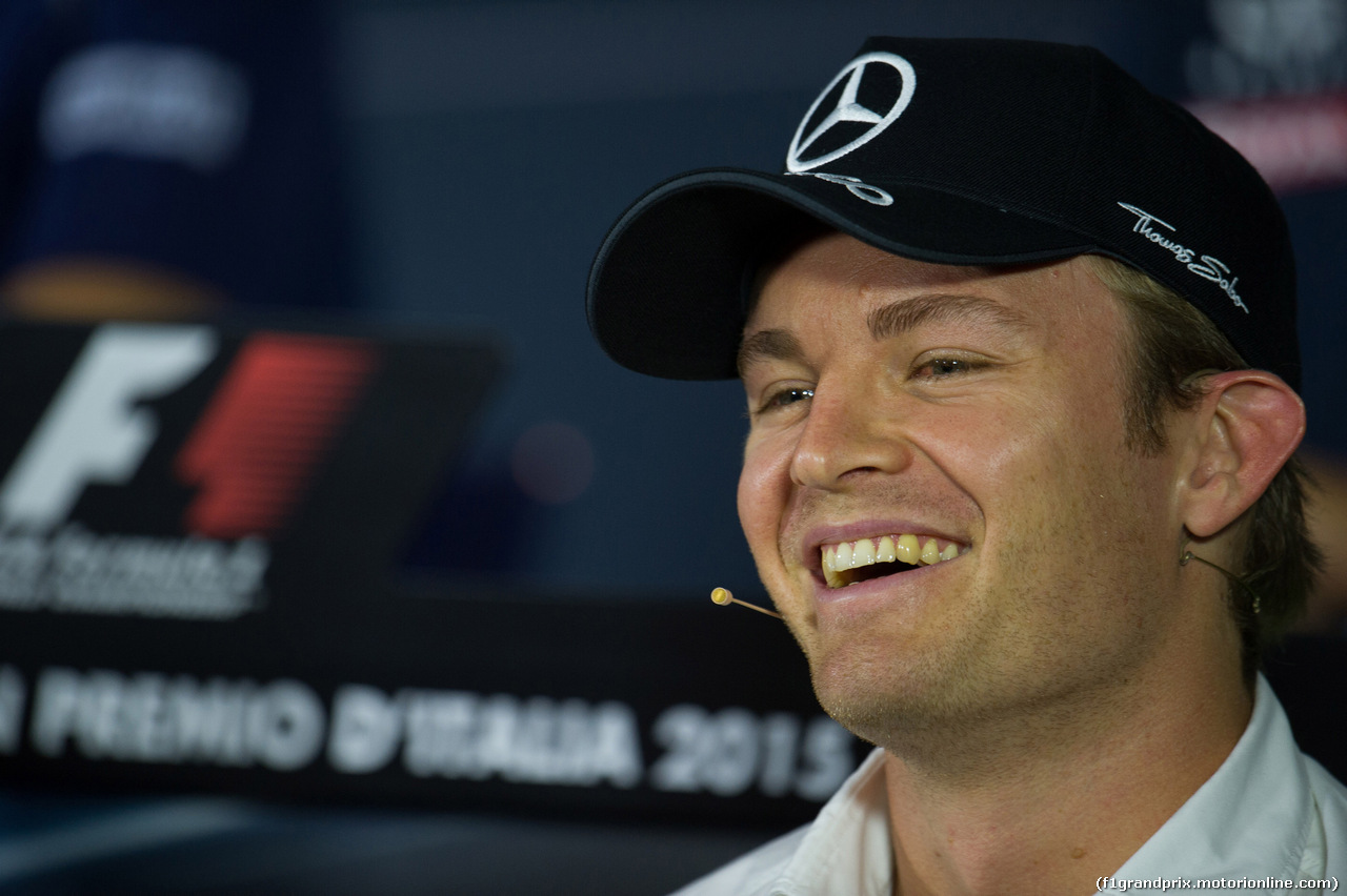 GP ITALIA, 03.09.2015 - Conferenza Stampa, Nico Rosberg (GER) Mercedes AMG F1 W06