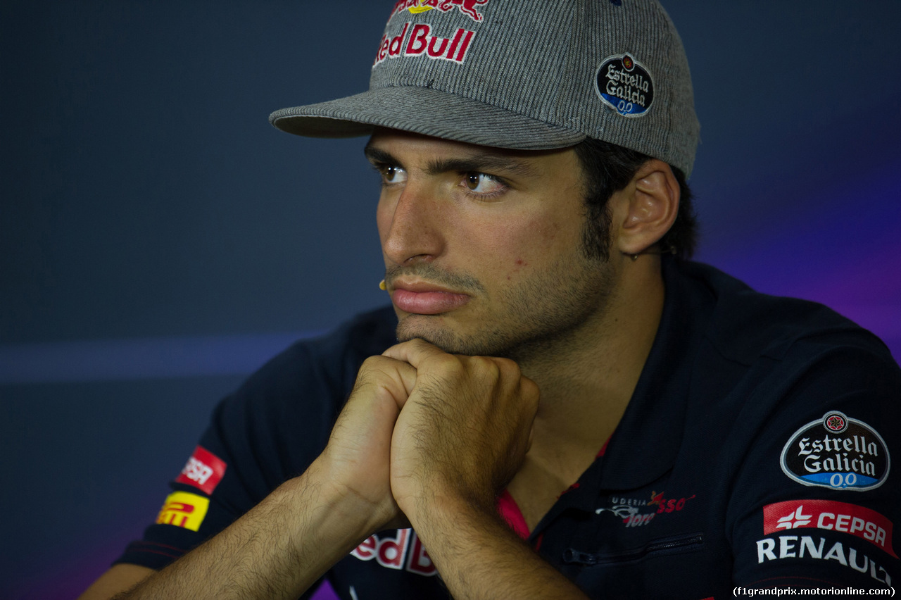 GP ITALIA, 03.09.2015 - Conferenza Stampa, Carlos Sainz Jr (ESP) Scuderia Toro Rosso STR10