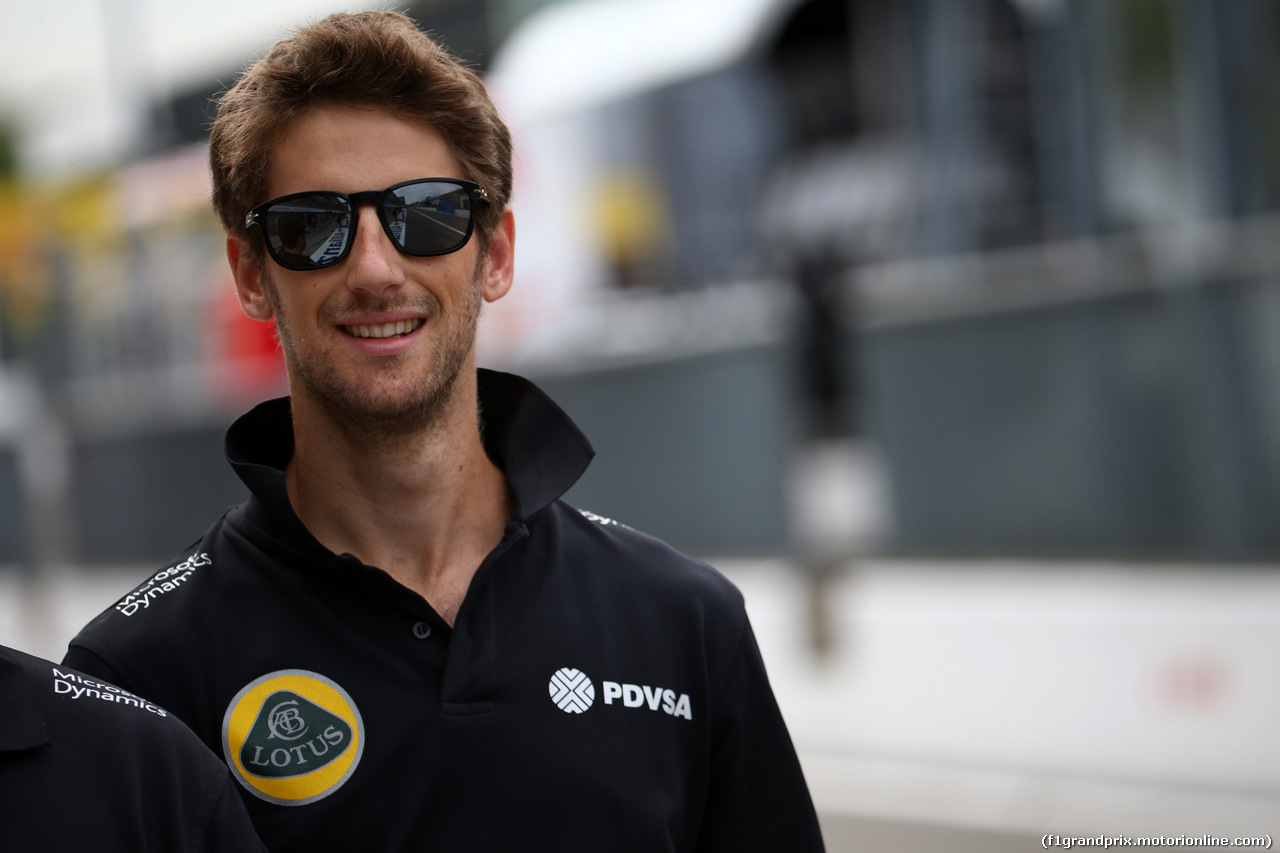 GP ITALIA, 03.09.2015 - Romain Grosjean (FRA) Lotus F1 Team E23