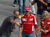 GP ITALIA, 03.09.2015 - Sebastian Vettel (GER) Ferrari SF15-T e Britta Roeske (AUT) Ferrari Press Officer.