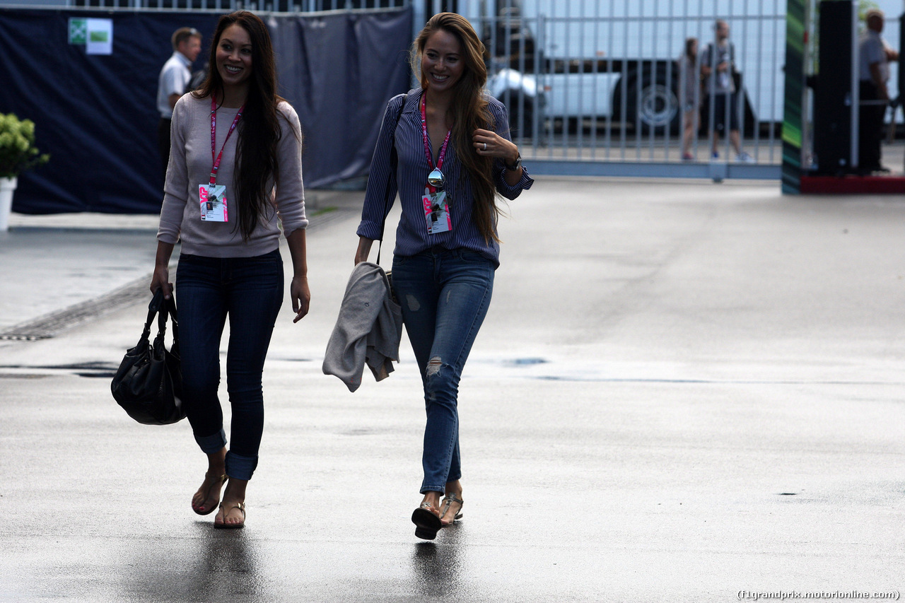 GP ITALIA, 05.09.2015 - Prove Libere 3, Jessica Michibata (GBR), wife of Jenson Button (GBR) (R)