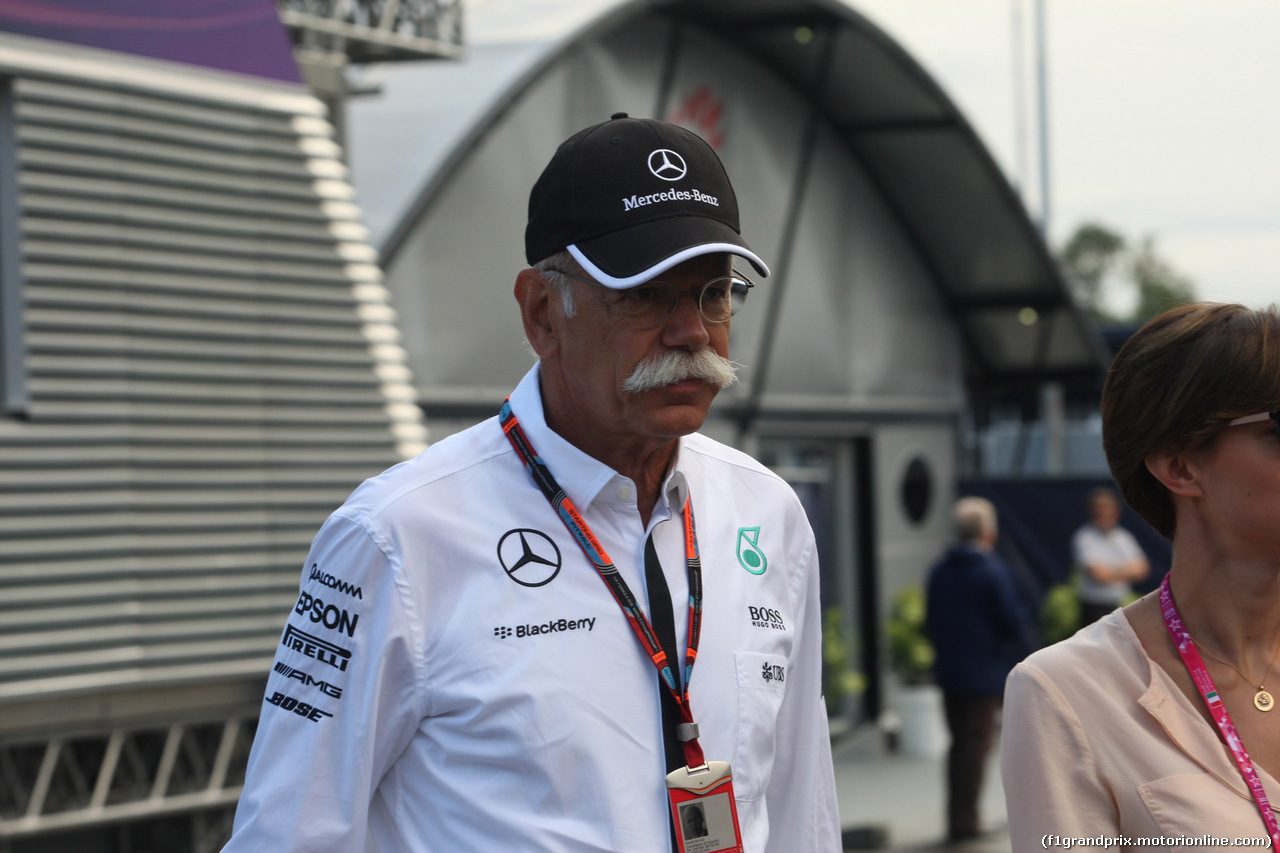 GP ITALIA, 05.09.2015 - Prove Libere 3, Dr. Dieter Zetsche, Chairman of Daimler