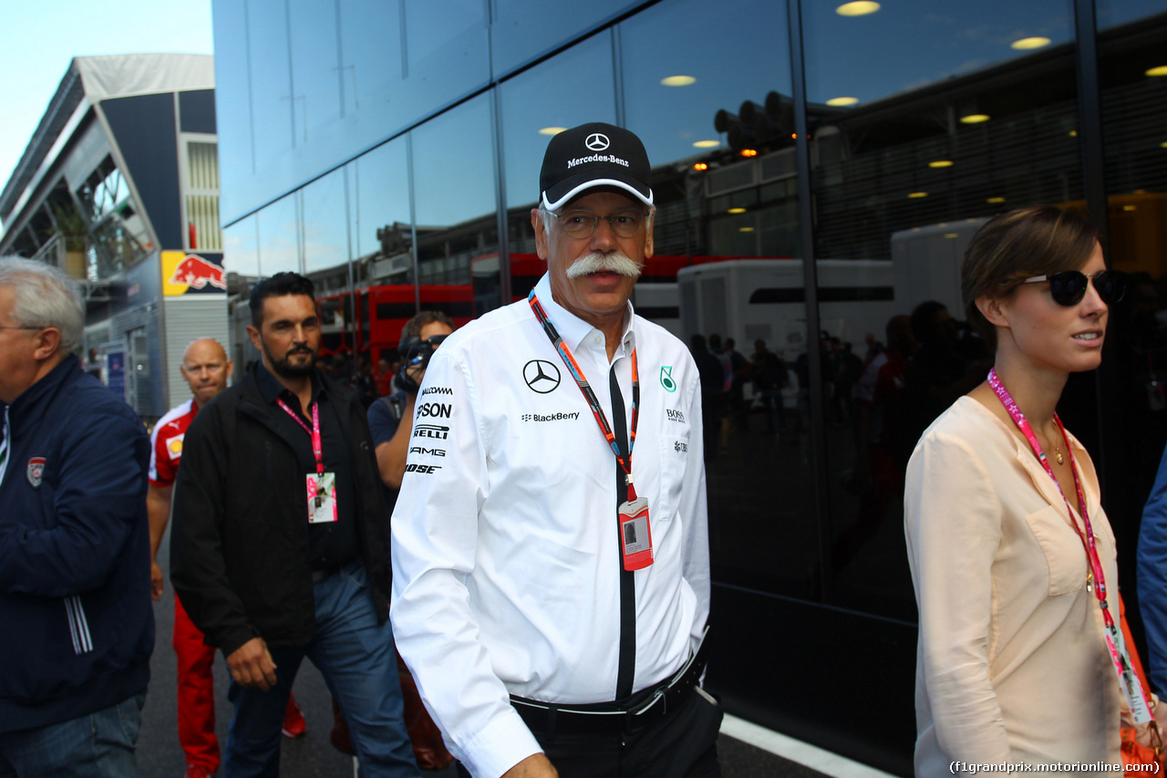 GP ITALIA, 05.09.2015 - Prove Libere 3, Dr. Dieter Zetsche, Chairman of Daimler