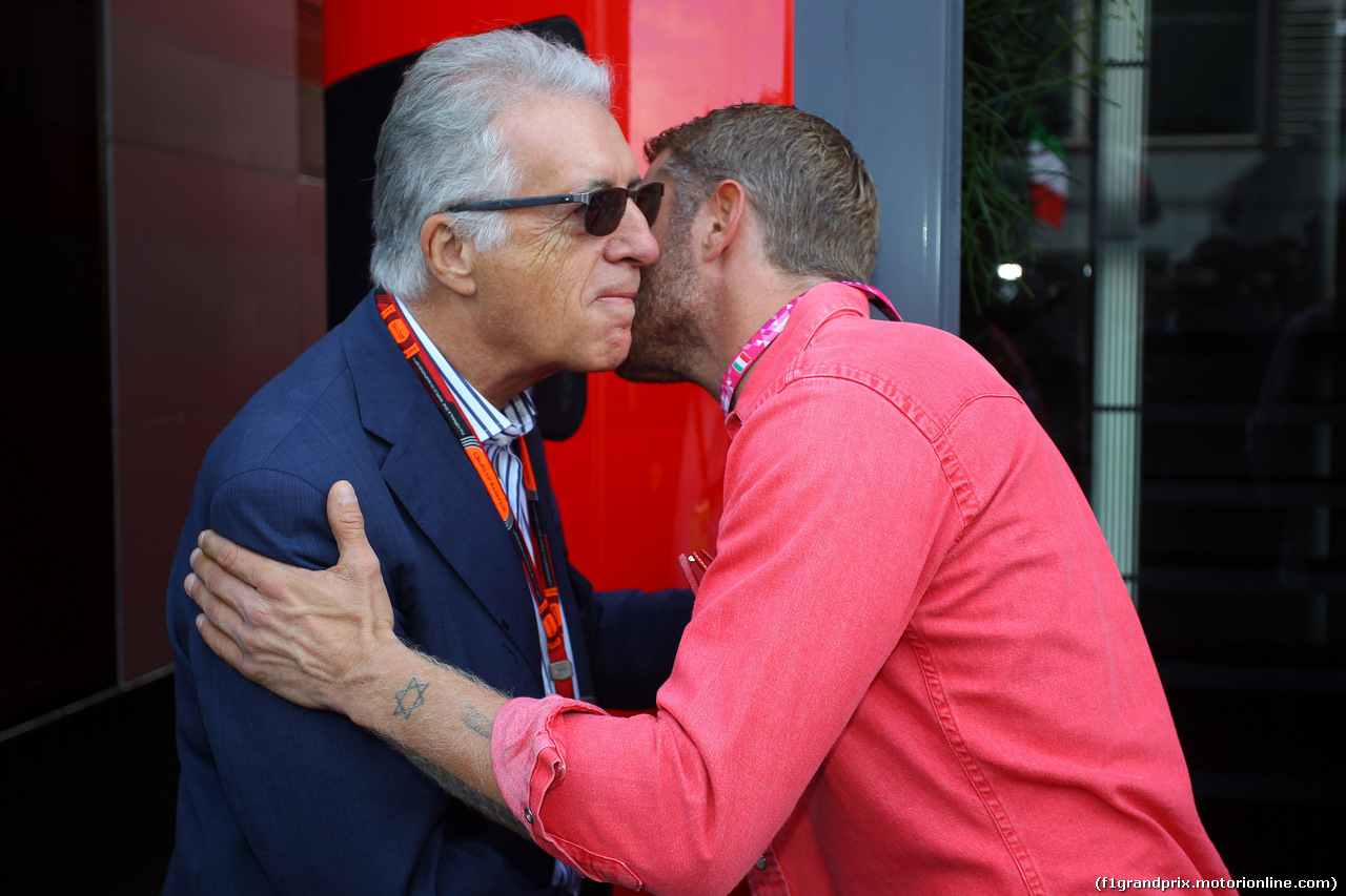 GP ITALIA, 05.09.2015 - Prove Libere 3, Piero Ferrari (ITA) Vice-President Ferrari e Lapo Elkan
