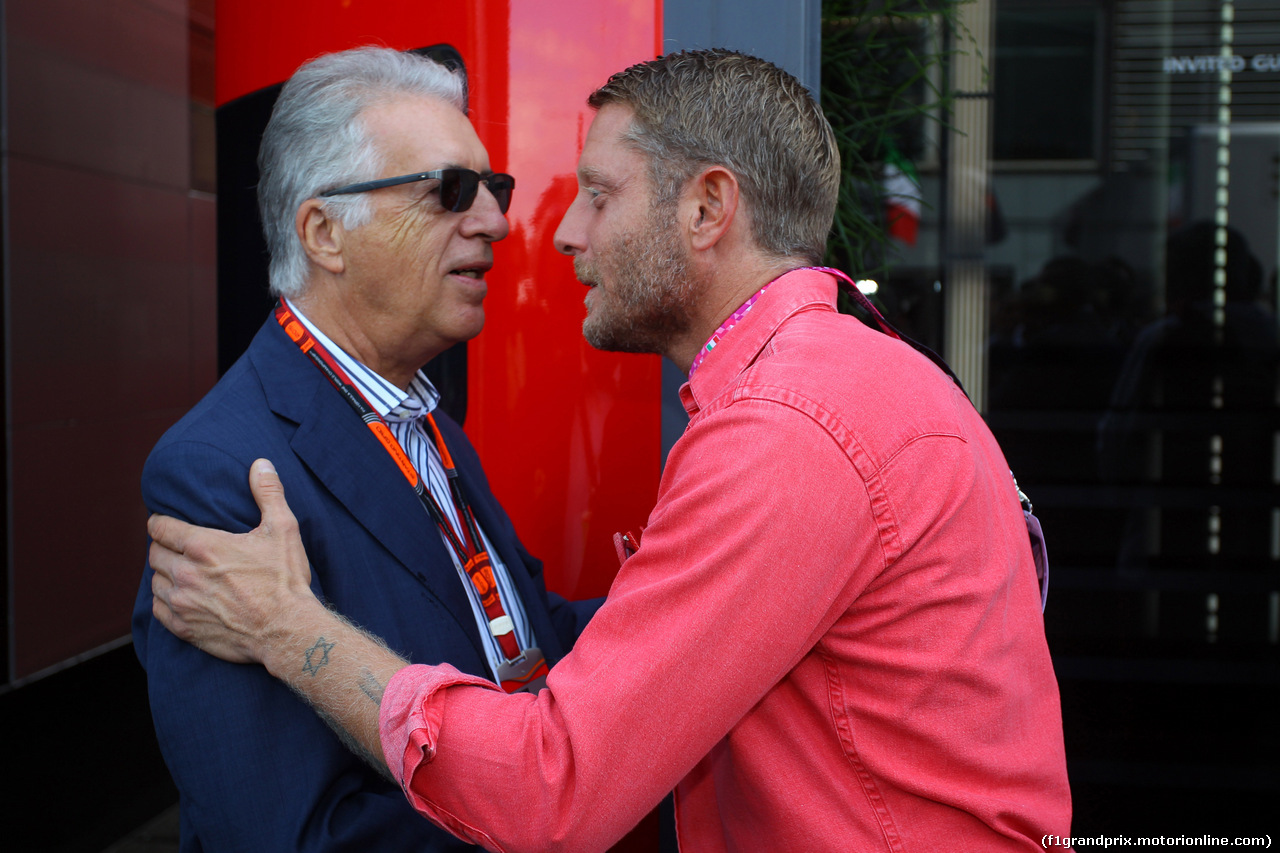 GP ITALIA, 05.09.2015 - Prove Libere 3, Piero Ferrari (ITA) Vice-President Ferrari e Lapo Elkan