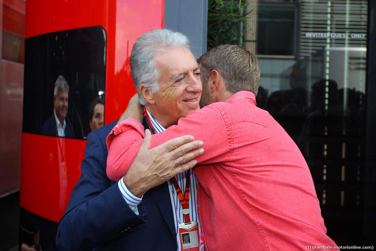 GP ITALIA, 05.09.2015 - Prove Libere 3, Piero Ferrari (ITA) Vice-President Ferrari e Lapo Elkan
