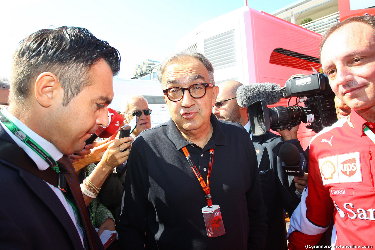 GP ITALIA, 05.09.2015 - Prove Libere 3, Sergio Marchionne (ITA), Ferrari President e CEO of Fiat Chrysler Automobiles