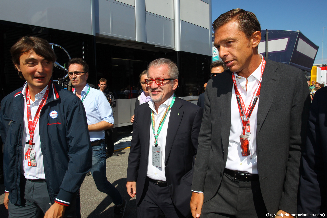 GP ITALIA, 05.09.2015 - Prove Libere 3, Roberto Maroni (ITA) Presidente della Regione Lombardia