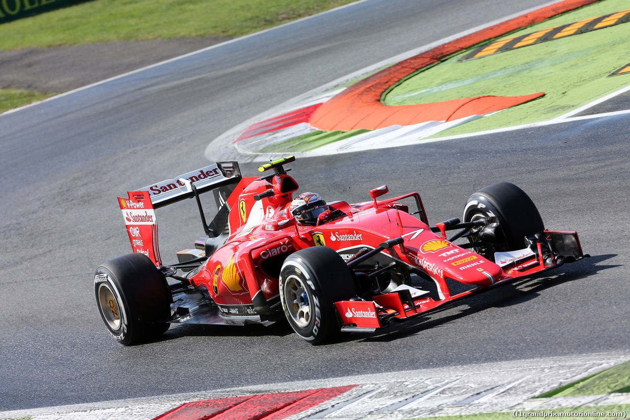 GP ITALIA, 05.09.2015 - Prove Libere 3, Kimi Raikkonen (FIN) Ferrari SF15-T