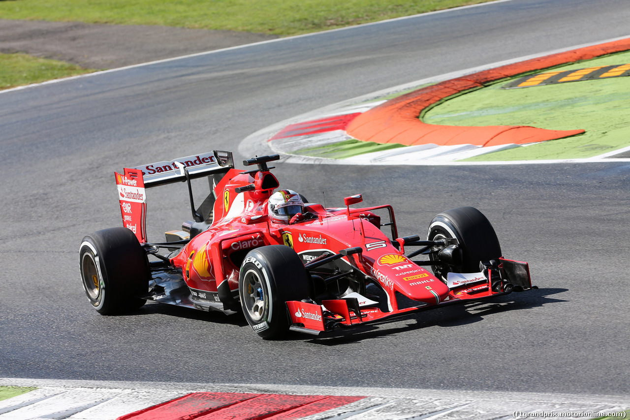 GP ITALIA, 05.09.2015 - Prove Libere 3, Sebastian Vettel (GER) Ferrari SF15-T
